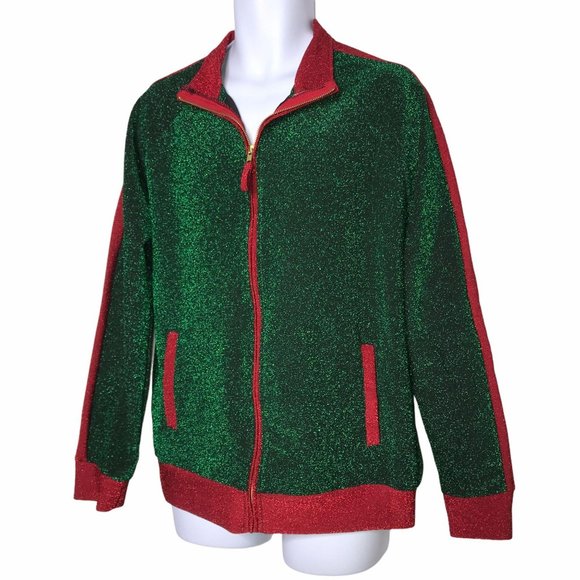 NWT 33 Degrees Metallic Jacket Blazer Mens L Christmas Holiday Party Glitter - Picture 4 of 7